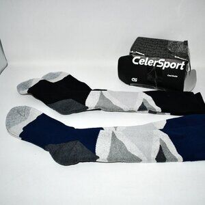 CS CELERSPORT Wool Ski Socks, 2 Pack, Full Cushion, Winter Warm Socks, Large, NW
